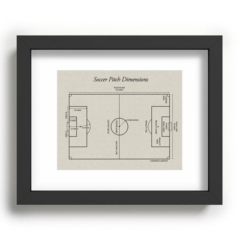 Society6 Design Studio Soccer Pitch Dimensions Recessed Framing Rectangle