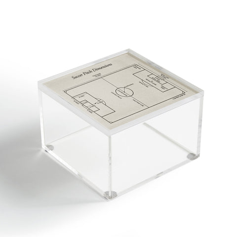 Society6 Design Studio Soccer Pitch Dimensions Acrylic Box