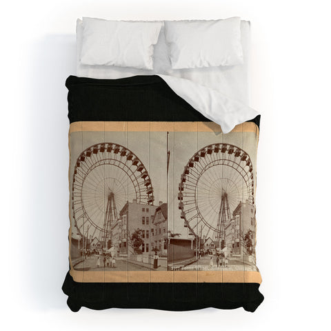 Society6 Design Studio Stereograph Ferris Wheel in Chicago between Fairs 1896 Comforter