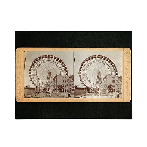 Society6 Design Studio Stereograph Ferris Wheel in Chicago between Fairs 1896 Poster