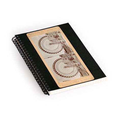 Society6 Design Studio Stereograph Ferris Wheel in Chicago between Fairs 1896 Spiral Notebook