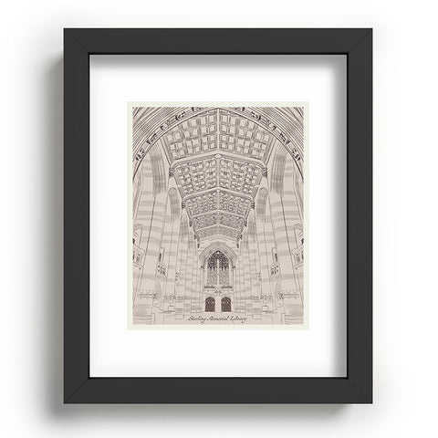Society6 Design Studio Sterling Memorial Library Recessed Framing Rectangle