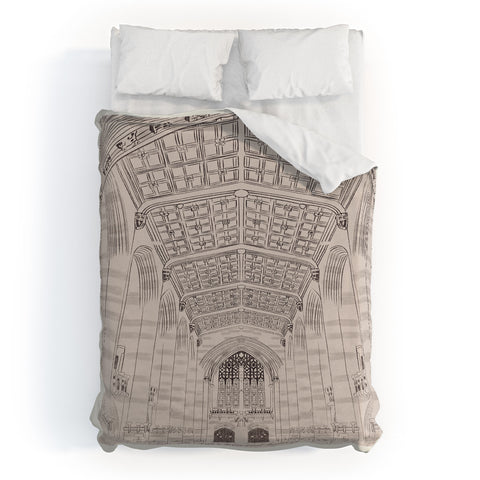 Society6 Design Studio Sterling Memorial Library Duvet Cover