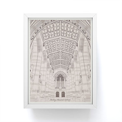 Society6 Design Studio Sterling Memorial Library Framed Mini Art Print