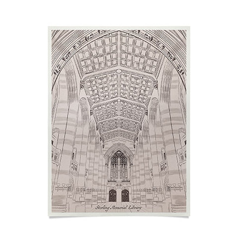 Society6 Design Studio Sterling Memorial Library Poster