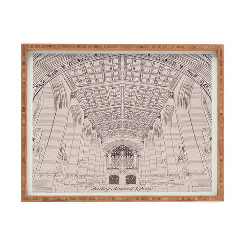 Society6 Design Studio Sterling Memorial Library Rectangular Tray