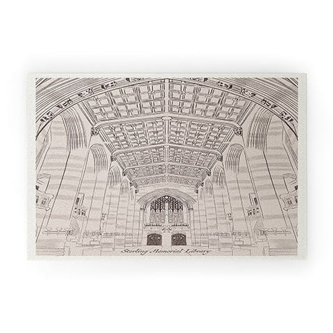 Society6 Design Studio Sterling Memorial Library Welcome Mat