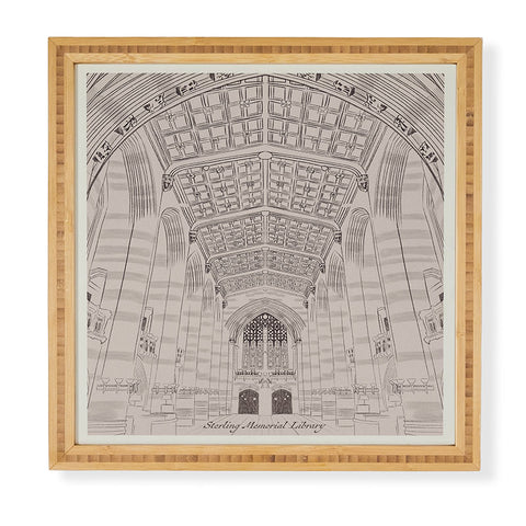Society6 Design Studio Sterling Memorial Library Framed Wall Art