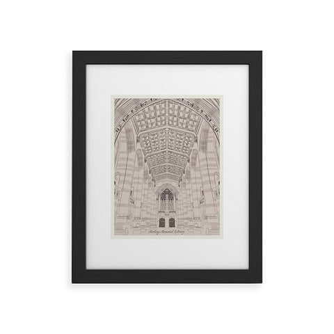 Society6 Design Studio Sterling Memorial Library Framed Art Print