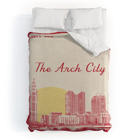 Society6 Design Studio The Arch City Duvet Cover