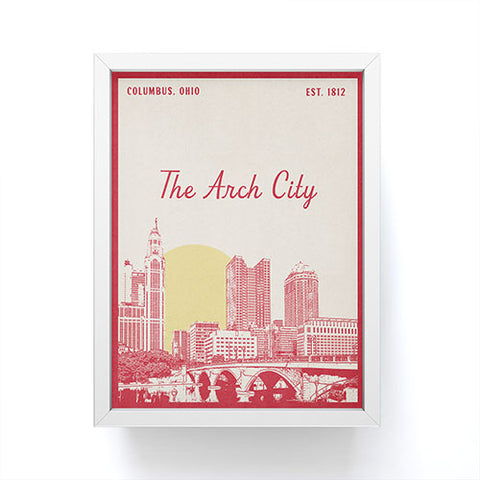 Society6 Design Studio The Arch City Framed Mini Art Print