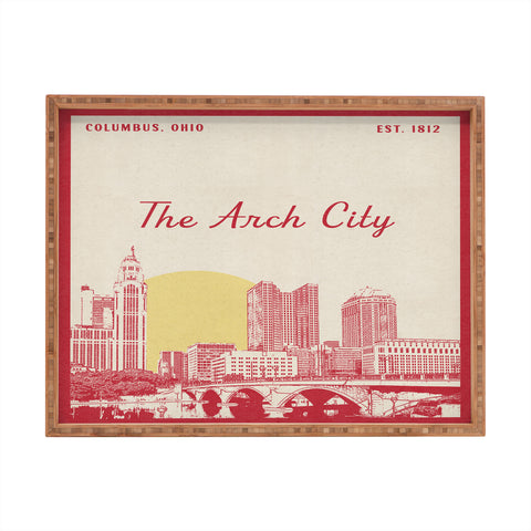 Society6 Design Studio The Arch City Rectangular Tray