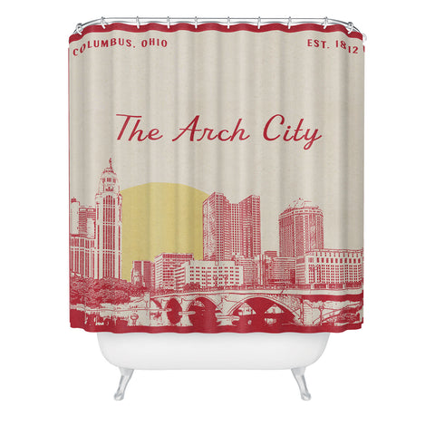 Society6 Design Studio The Arch City Shower Curtain