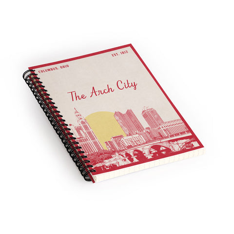 Society6 Design Studio The Arch City Spiral Notebook