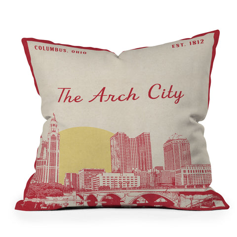 Society6 Design Studio The Arch City Throw Pillow