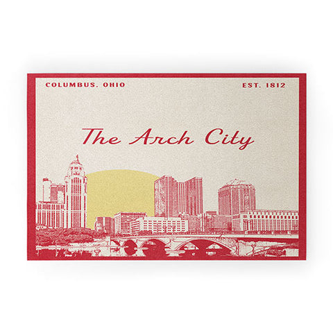 Society6 Design Studio The Arch City Welcome Mat