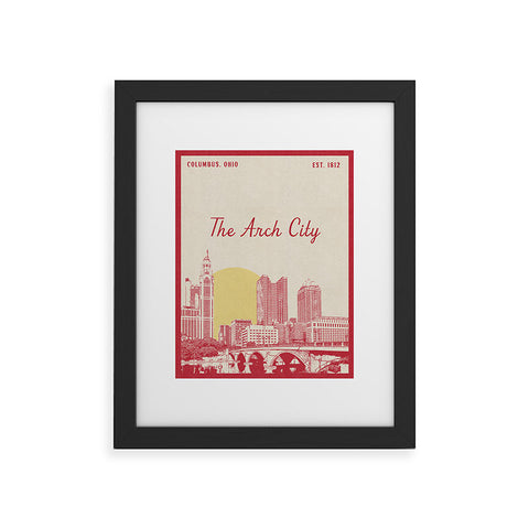 Society6 Design Studio The Arch City Framed Art Print