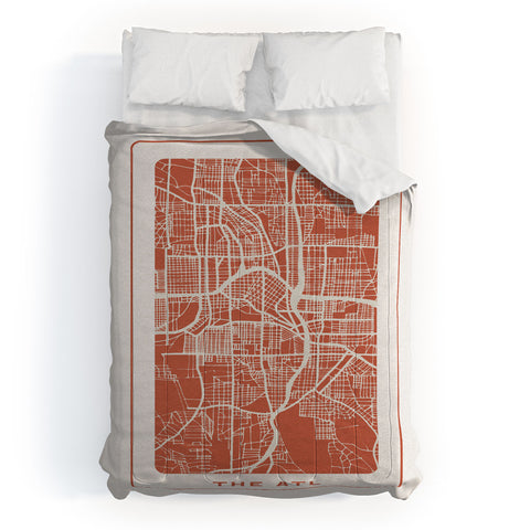 Society6 Design Studio The ATL City Map Comforter
