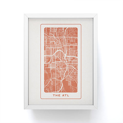 Society6 Design Studio The ATL City Map Framed Mini Art Print