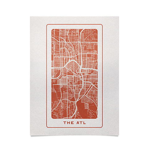 Society6 Design Studio The ATL City Map Poster