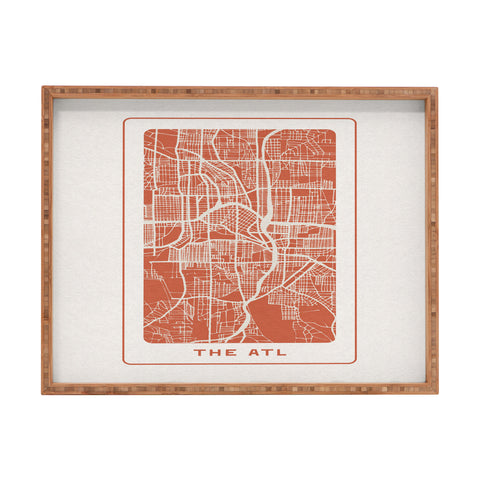 Society6 Design Studio The ATL City Map Rectangular Tray