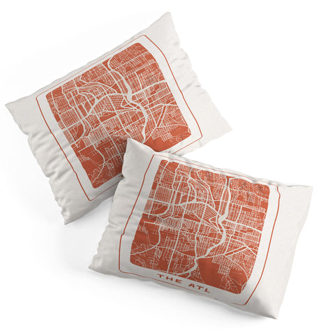 Society6 Design Studio The ATL City Map Pillow Shams