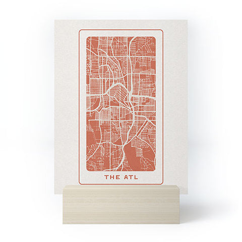 Society6 Design Studio The ATL City Map Mini Art Print