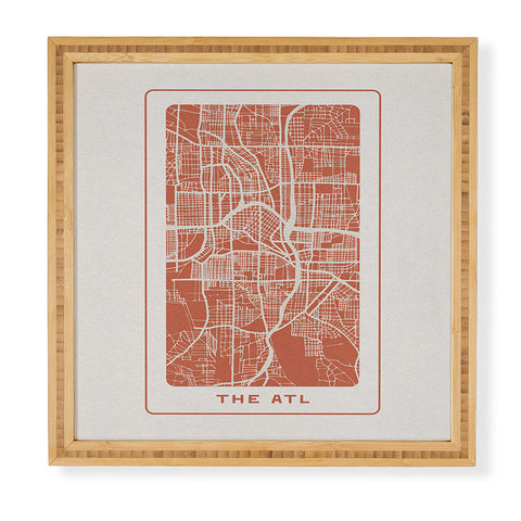 Society6 Design Studio The ATL City Map Framed Wall Art