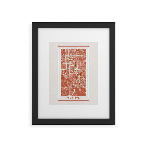 Society6 Design Studio The ATL City Map Framed Art Print