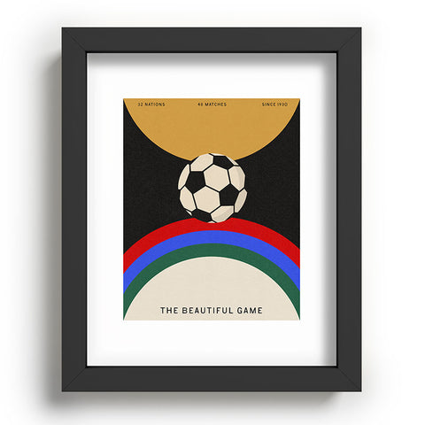 Society6 Design Studio The Beautiful Game Recessed Framing Rectangle