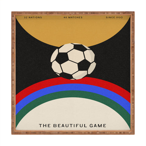 Society6 Design Studio The Beautiful Game Square Tray