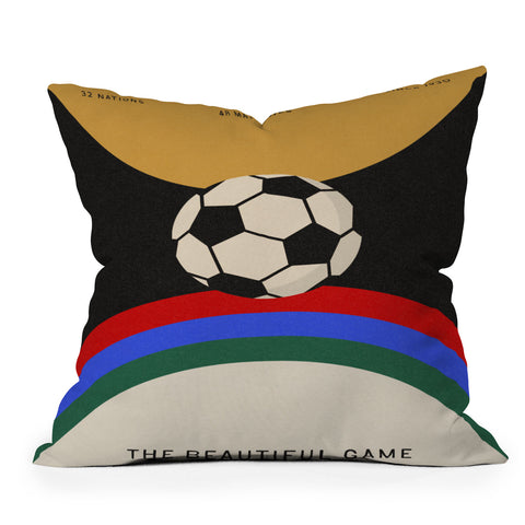 Society6 Design Studio The Beautiful Game Throw Pillow