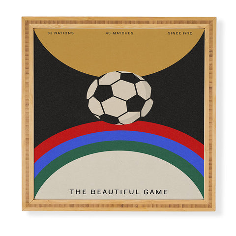 Society6 Design Studio The Beautiful Game Framed Wall Art