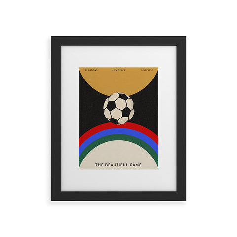 Society6 Design Studio The Beautiful Game Framed Art Print