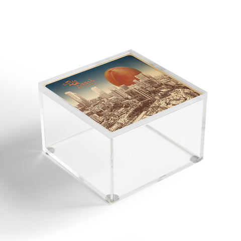 Society6 Design Studio The Big Peach City Skyline Acrylic Box
