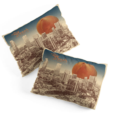 Society6 Design Studio The Big Peach City Skyline Pillow Shams