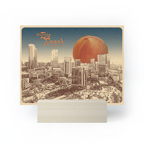 Society6 Design Studio The Big Peach City Skyline Mini Art Print