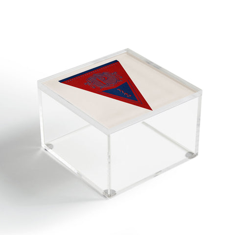 Society6 Design Studio The Blue and Red Acrylic Box