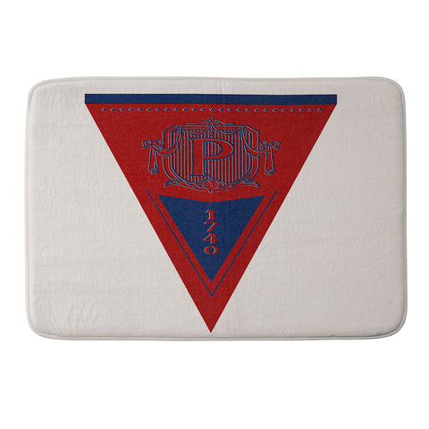 Society6 Design Studio The Blue and Red Memory Foam Bath Mat