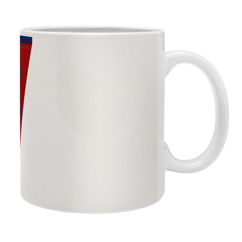 Society6 Design Studio The Blue and Red Coffee Mug