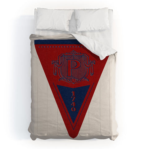 Society6 Design Studio The Blue and Red Comforter