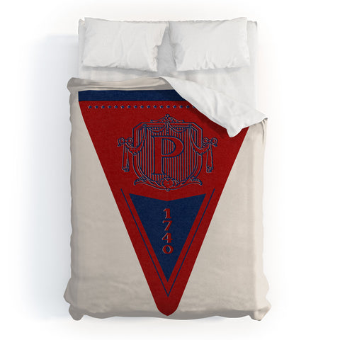 Society6 Design Studio The Blue and Red Duvet Cover
