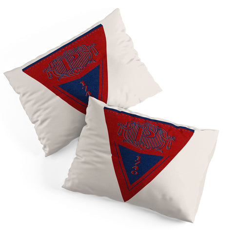 Society6 Design Studio The Blue and Red Pillow Shams