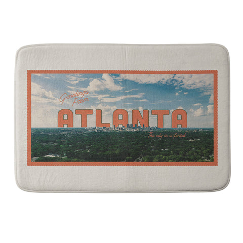 Society6 Design Studio The City in a Forest Memory Foam Bath Mat