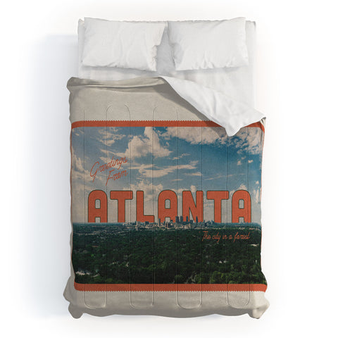 Society6 Design Studio The City in a Forest Comforter