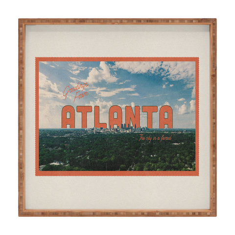 Society6 Design Studio The City in a Forest Square Tray