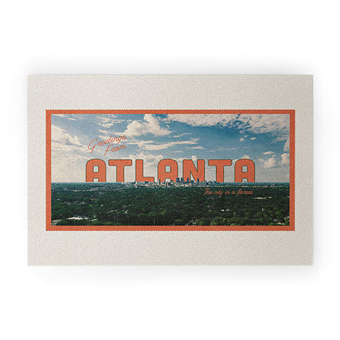 Society6 Design Studio The City in a Forest Welcome Mat