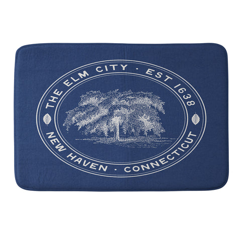 Society6 Design Studio The Elm City Seal Memory Foam Bath Mat