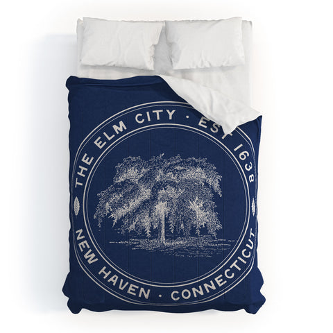 Society6 Design Studio The Elm City Seal Comforter