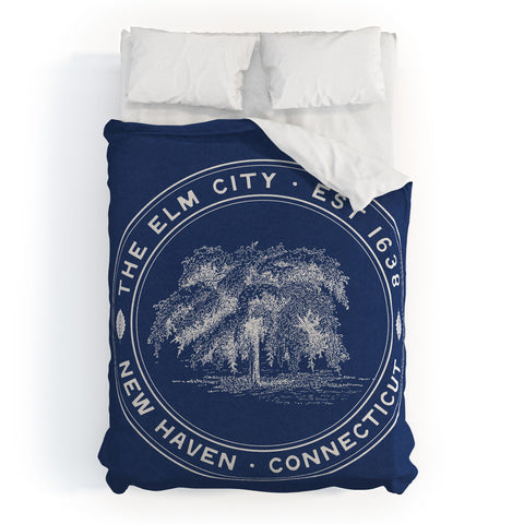 Society6 Design Studio The Elm City Seal Duvet Cover